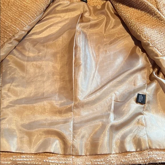 Josephine Chaus Gold Textured Wool Jacket - Picture 10 of 16
